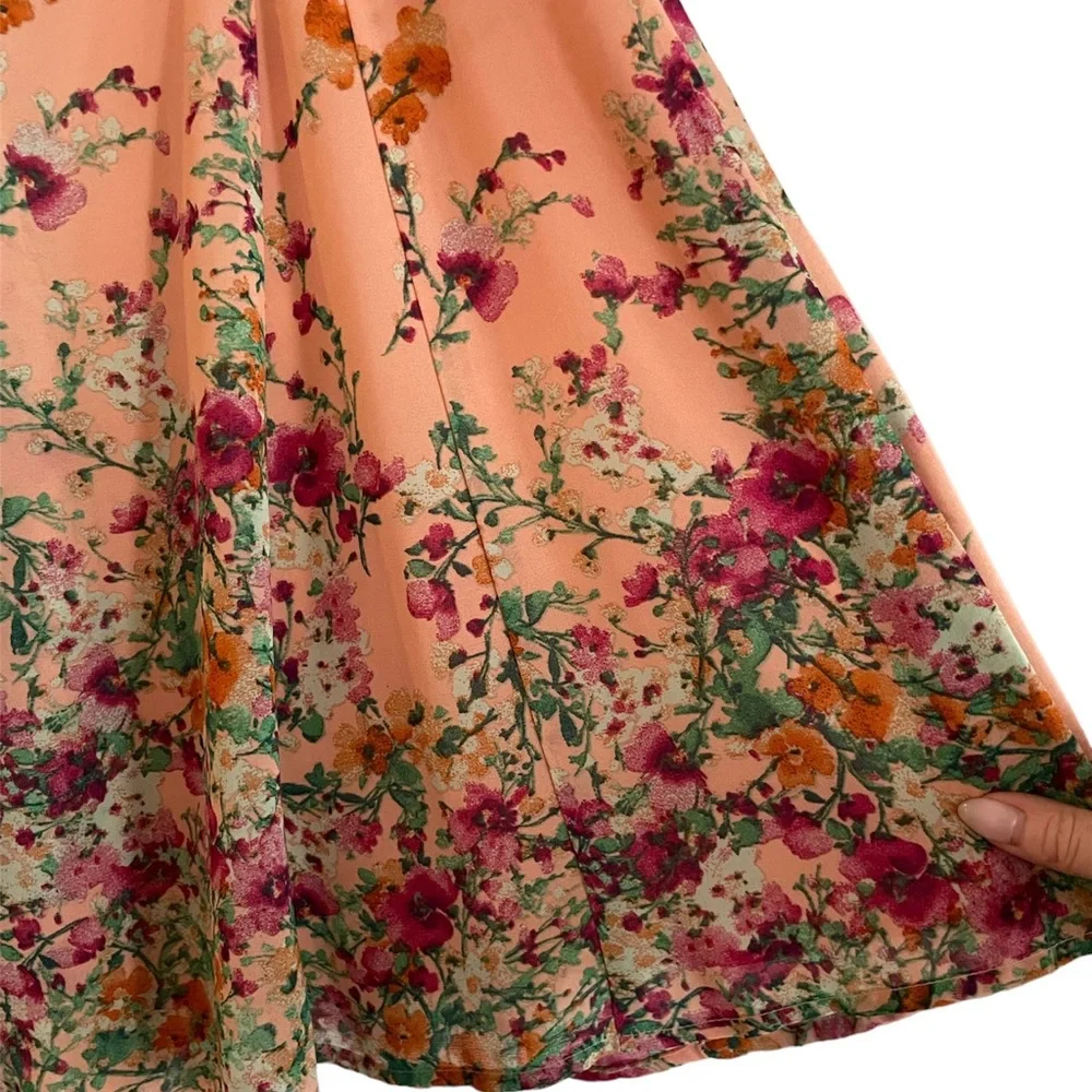 Forever 21 Floral Full Midi Skirt - Picture 3 of 7